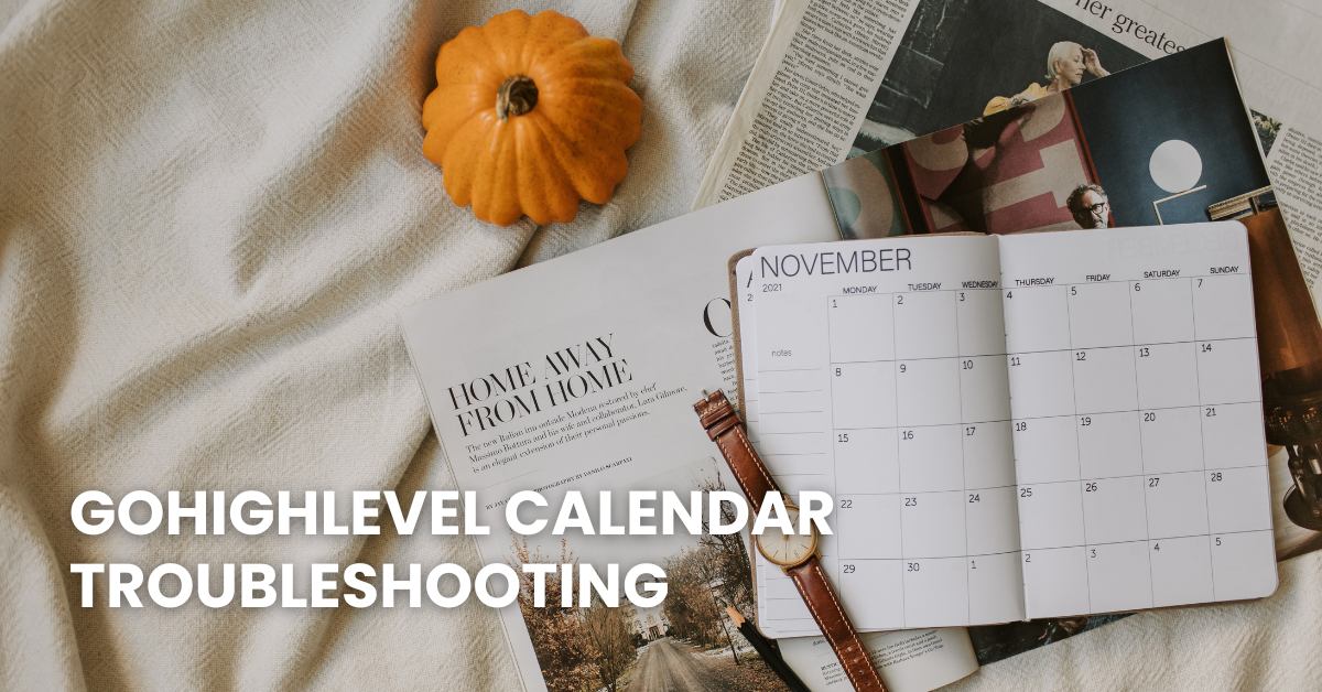 GoHighLevel calendar availability settings dashboard